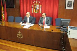El presidente del alto tribunal navarro, Joaquín Galve, durante la presentación de la Memoria de 2016